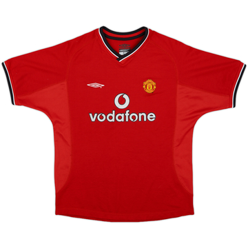2000-02 Manchester United Home Shirt - 8/10 - (L.Boys)