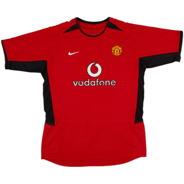 2002-04 Manchester United Home Shirt - 8/10 - (XL.Boys)