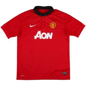 2013-14 Manchester United Home Shirt - 8/10 - (XL.Boys)