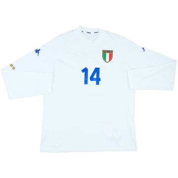 2000-01 Italy Player Issue Away L/S Shirt #14 (XL)