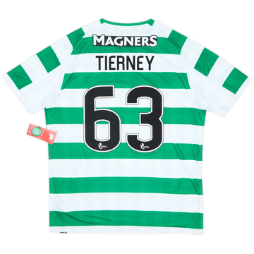 2018-19 Celtic Home Shirt Tierney #63 (M)
