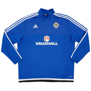 2015-16 Northern Ireland adidas 1/4 Zip Drill Top - 9/10 - (XXL)
