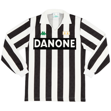 1991-92 Juventus Home L/S Shirt - 9/10 - (S)