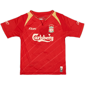 2005-06 Liverpool CL Home Shirt - 7/10 - (5-6 Years)