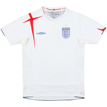 2005-07 England Home Shirt - 5/10 - (S)