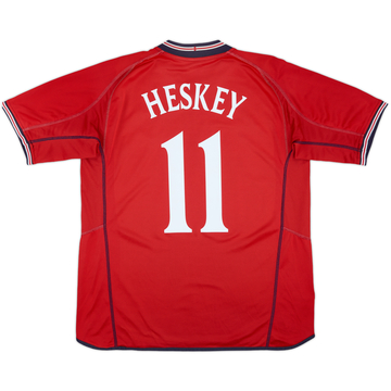 2002-04 England Away Shirt Heskey #11 - 8/10 - (L)