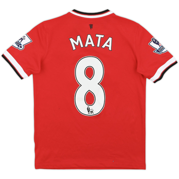 2014-15 Manchester United Home Shirt Mata #8 - 8/10 - (M.Boys)