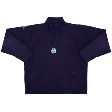 2002-03 Olympique Marseille adidas 1/4 Zip Reversible Jacket - 7/10 - (L)