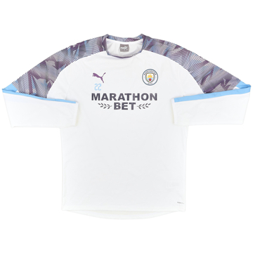 2019-20 Manchester City Player Issue Puma Drill Top #22 - 9/10 - (L)