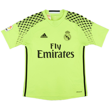 2016-17 Real Madrid GK S/S Shirt - 9/10 - (L.Boys)