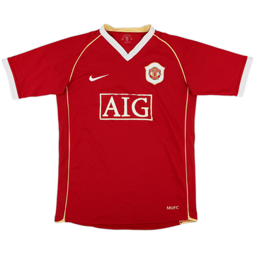 2006-07 Manchester United Home Shirt - 5/10 - (L.Boys)