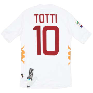 2011-12 Roma Away Shirt Totti #10 (S)