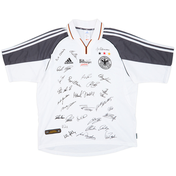 2000-02 Germany Squad Signed Home Shirt - 9/10 - (L)