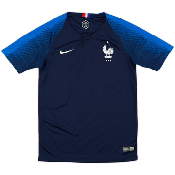 2018 France Home Shirt - 9/10 - (M.Boys)
