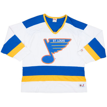 1990-94 St Louis Blues Brown #21 Nutmeg L/S Tee - 6/10 - (L)