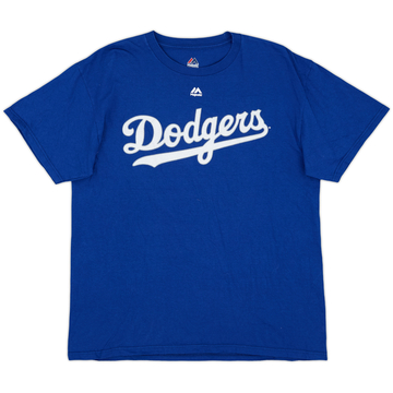 2014 LA Dodgers Puig #66 Majestic Tee - 9/10 - (L)