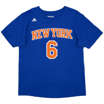 2016-17 New York Knicks Porzingis #6 adidas Tee - 8/10 - (L)