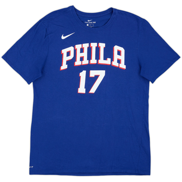 2017-18 Philadelphia 76ers Redick #17 Nike Tee - 9/10 - (L)
