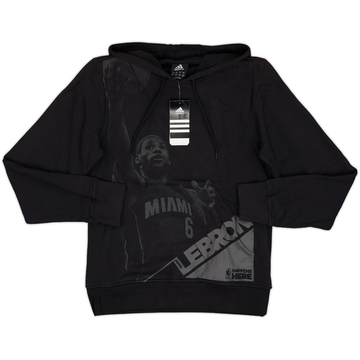 2011-12 Miami Heat LeBron James adidas Hooded Sweat Top (S)