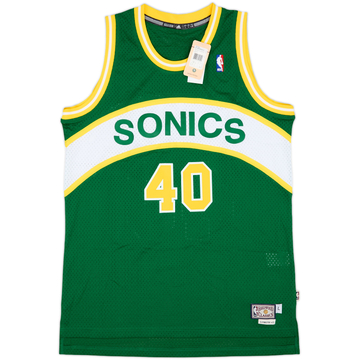 1989-90 Seattle SuperSonics Kemp #40 adidas Hardwood Classics Swingman Away Jersey (L)