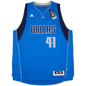 2014-17 Dallas Mavericks Nowitzki #41 adidas Swingman Away Jersey (XXL)