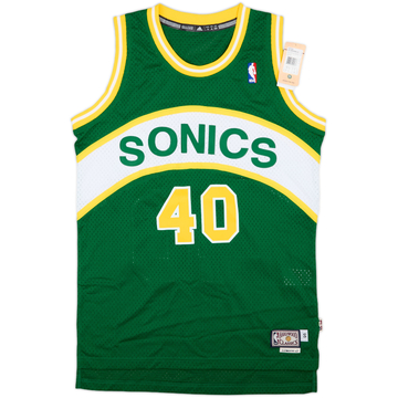 1989-90 Seattle SuperSonics Kemp #40 adidas Hardwood Classics Swingman Away Jersey (S)