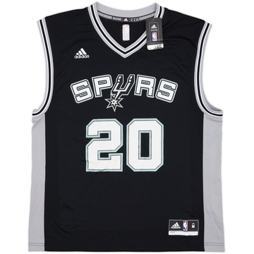 2014-17 San Antonio Spurs Ginobili #20 adidas Away Jersey (M)