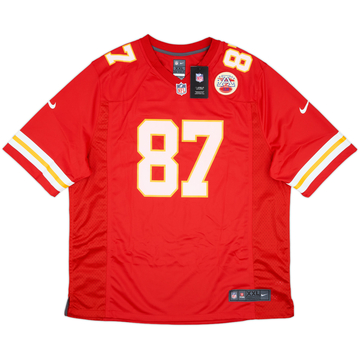 2013-25 Kansas City Chiefs Kelce #87 Nike Game Home Jersey (XXL)