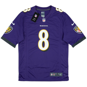 2018-25 Baltimore Ravens Jackson #8 Nike Game Home Jersey (S)