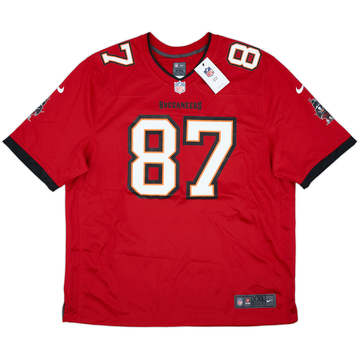 2020-21 Tampa Bay Buccaneers Gronkowski #87 Nike Game Home Jersey (XXL)