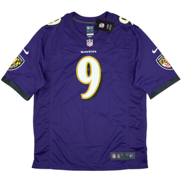 2012-24 Baltimore Ravens Tucker #9 Nike Game Home Jersey (L)