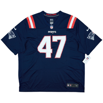 2020-21 New England Patriots Johnson #47 Nike Game Home Jersey (3XL)