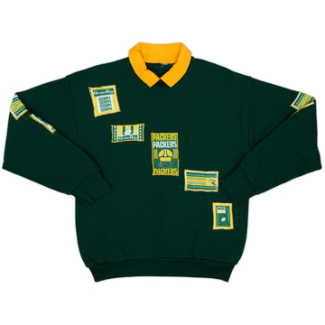 1990s Green Bay Packers Logo 7 Sweat Top - 8/10 - (M)
