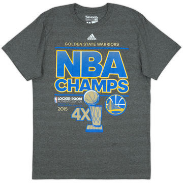 2015 Golden State Warriors NBA Champs adidas Tee - 9/10 - (M)