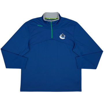 2016-17 Vancouver Canucks Reebok 1/4 Zip Top - 9/10 - (XL)