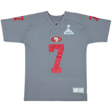 2013 San Francisco 49ers Kaepernick #7 NFL Jersey Tee - 8/10 - (L.Boys)