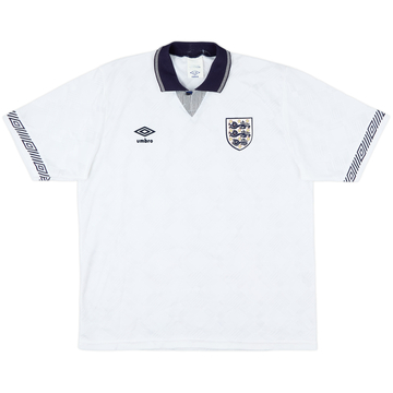 1990-92 England Home Shirt - 9/10 - (L)