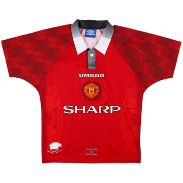 1996-98 Manchester United Home Shirt - 5/10 - (Y)
