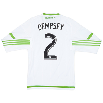 2015 Seattle Sounders Player Issue Away L/S Shirt Dempsey #2 - 8/10 - (S)