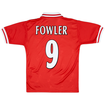 1996-98 Liverpool Home Shirt Fowler #9 - 9/10 - (Y)