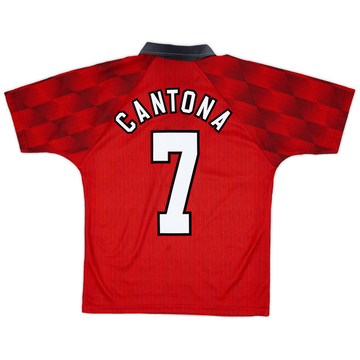 1996-98 Manchester United Home Shirt Cantona #7 - 8/10 - (Y)