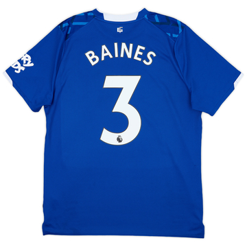 2019-20 Everton Home Shirt Baines #3 - 10/10 - (L)