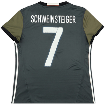 2015-17 Germany Away Shirt Schweinsteiger #7 - 10/10 - (Women's XXL)