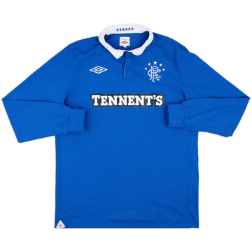 2010-11 Rangers Home L/S Shirt - 7/10 - (L)