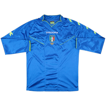 2013-14 Italy Referee Diadora L/S Shirt - 7/10 - (M)