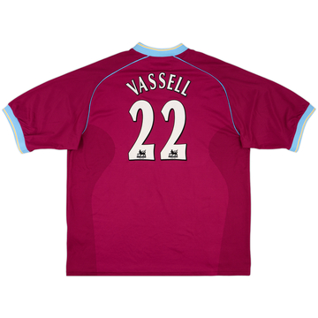 2001-02 Aston Villa Home Shirt Vassell #22 - 7/10 - (XXL)