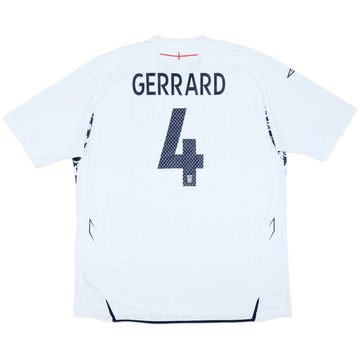 2005-07 England Home Shirt Gerrard #4 - 5/10 - (XXL)