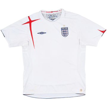 2005-07 England Home Shirt - 4/10 - (L)