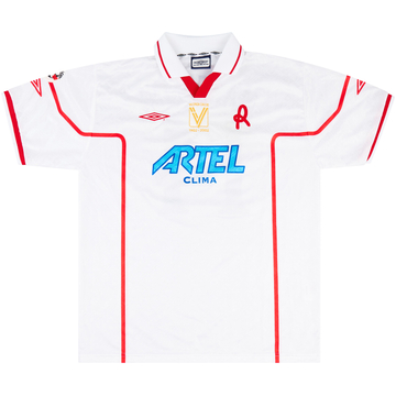 2001-02 Vicenza Match Issue Away Shirt Marcolini #14