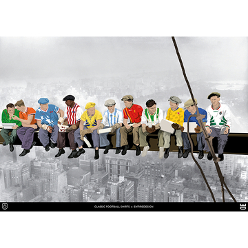 USA '94 World Cup 'Lunch atop a Skyscraper' A2 Print/Poster